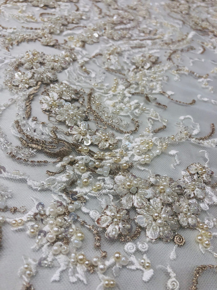 Selina Hand Beaded lace