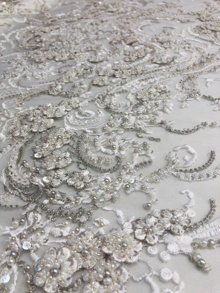 Selina Hand Beaded lace