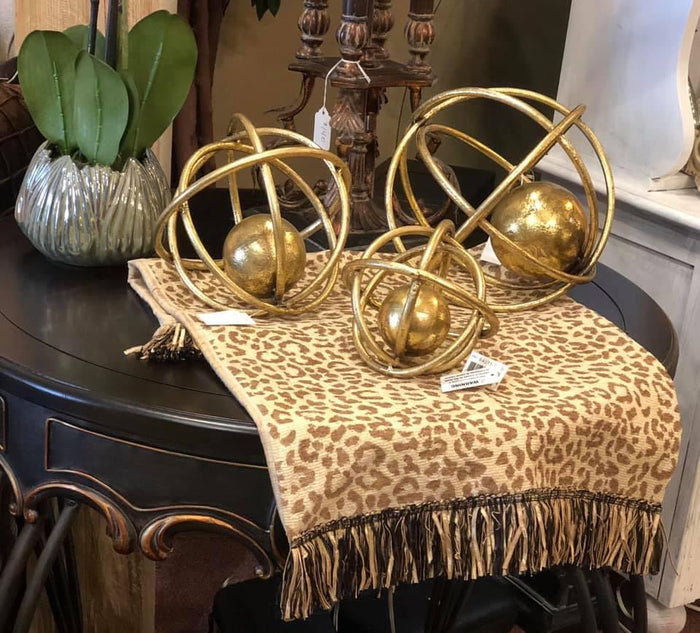 Set of 3 Gold Spheres