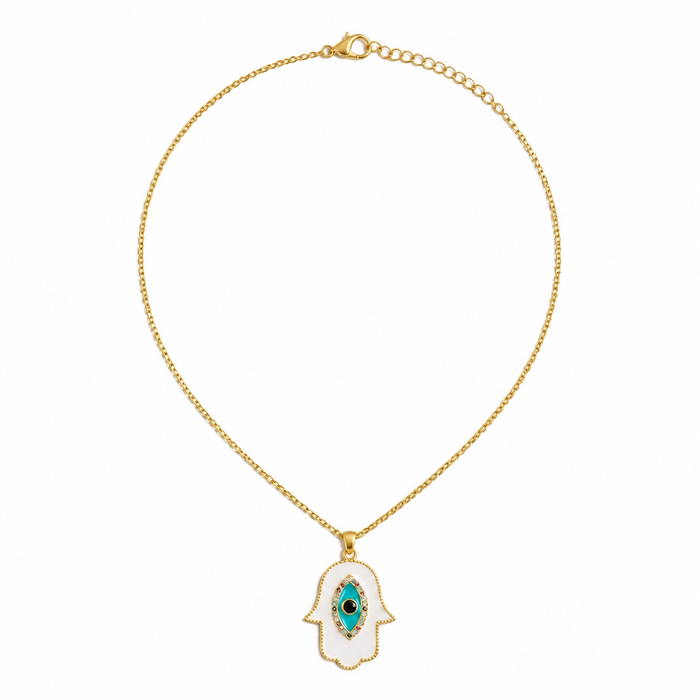 Sienna Hamsa Hand Pendant Necklace