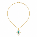 Sienna Hamsa Hand Pendant Necklace