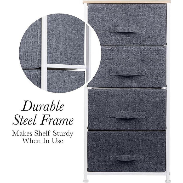 Simplify 4 Drawer Storage Chest in Grey