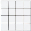 Simplify Peel & Stick Epoxide Wall Tile 4 Pack in Mini Square White