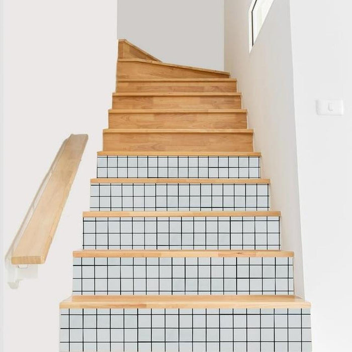 Simplify Peel & Stick Epoxide Wall Tile 4 Pack in Mini Square White