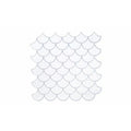 Simplify Peel & Stick Wall Tile 4 Pack in Scallop White Epoxi