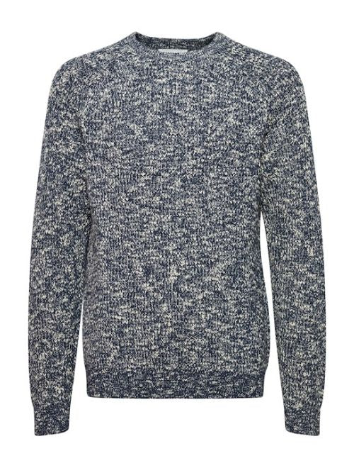 Slub Yarn Crew Neck Sweater