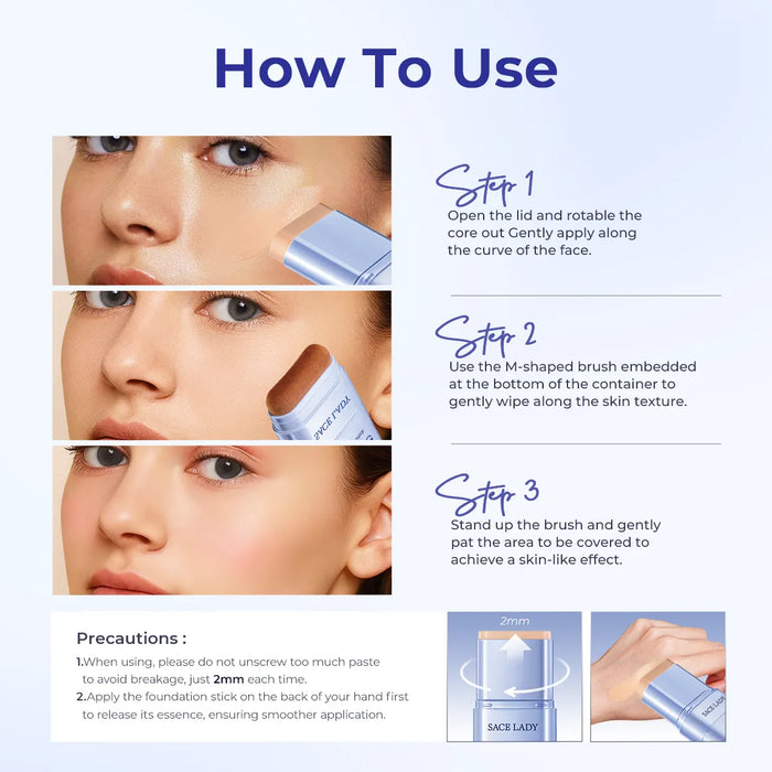 SACE LADY Soft Matte Foundation Stick Full Coverage - product image 4