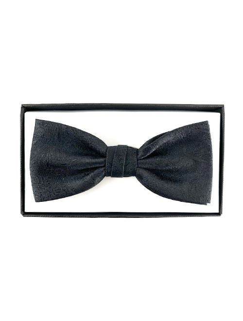Solid Color Paisley Bow Tie