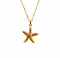 Star Shell Necklace - Gold Star Pendant - Zoha Los Angeles