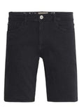 Stretch Denim Shorts - Black