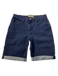 Stretch Denim Shorts - Dark Rinse
