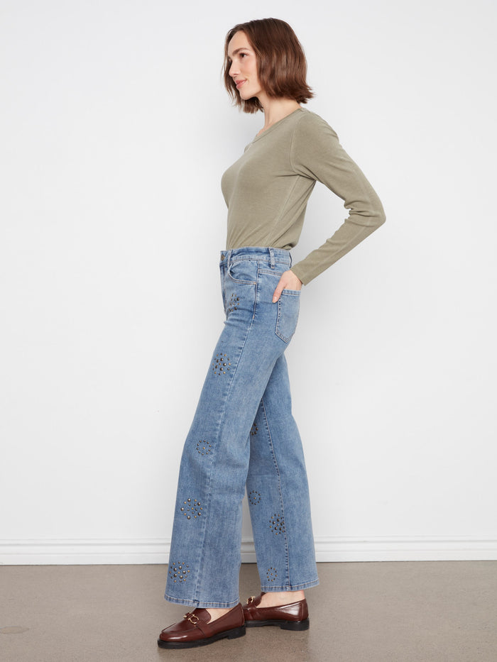 Crafted with a practical five-pocket design, these jeans combine functionality with style effortlessly by Charlie B.