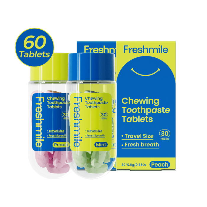 TABLETAS DE PASTA DENTAL MASTICABLES