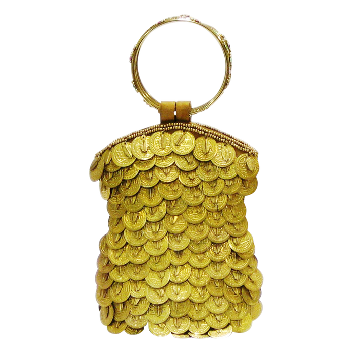 'Tamera' Gold Medallion Mobile Bag - Wilson Lee