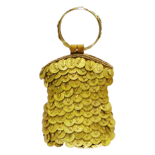 'Tamera' Gold Medallion Mobile Bag - Wilson Lee