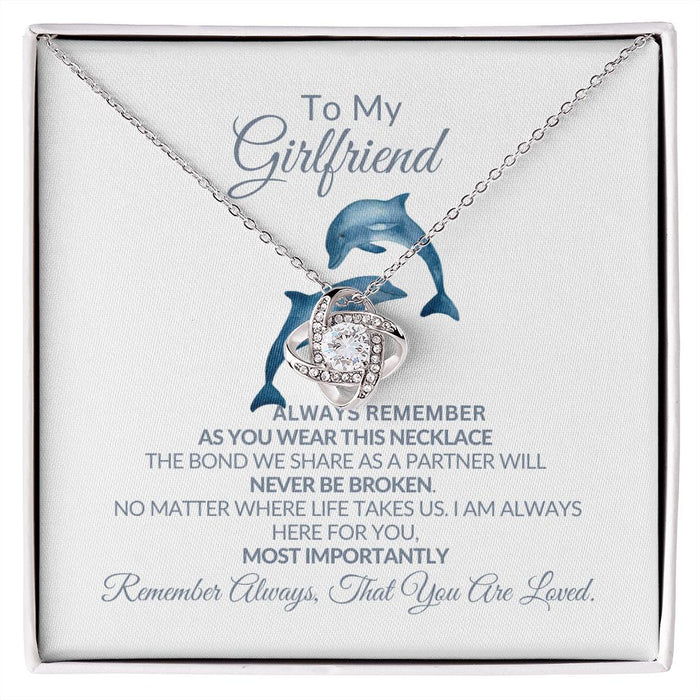 TO MY GIRLFRIEND {LOVE KNOT NECKLACE} 💕
