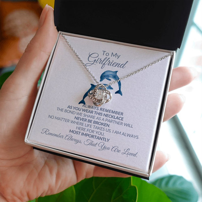 TO MY GIRLFRIEND {LOVE KNOT NECKLACE} 💕