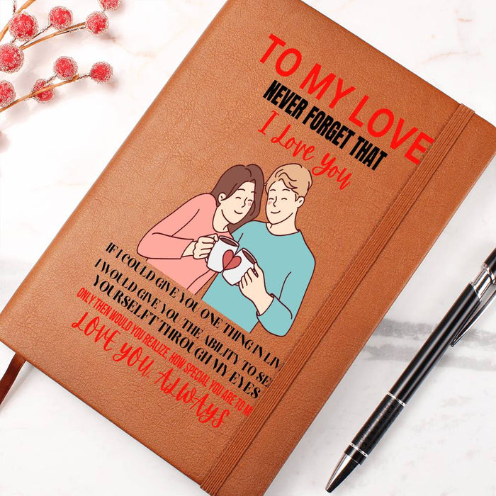 To My Love-Coffee Break-Graphic Leather Journal❤️