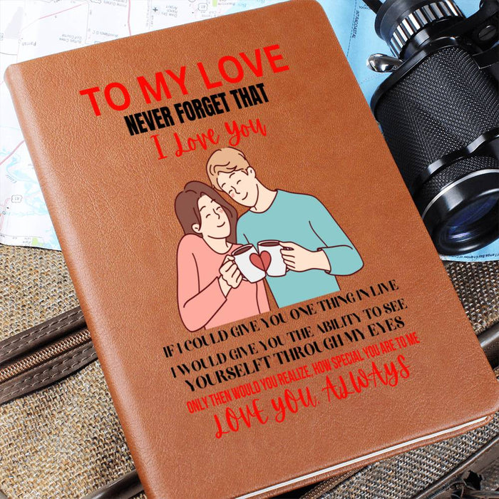 To My Love-Coffee Break-Graphic Leather Journal❤️