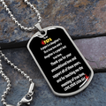 To My PAPA - Thanks - Dog Tag