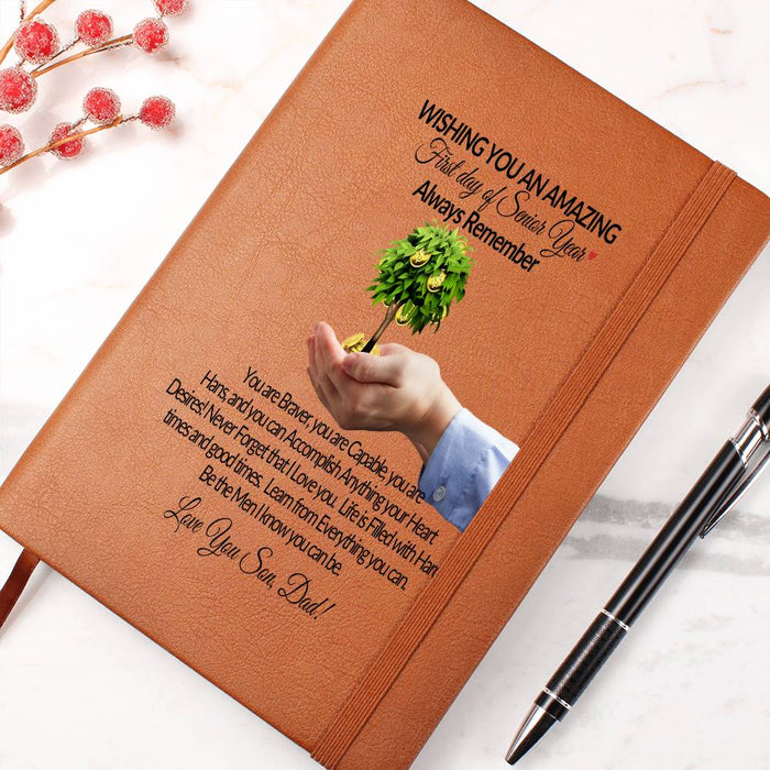To My Son-Remember You are Beaver You are Capable-Graphic Leather Journal is the Perfect Gift