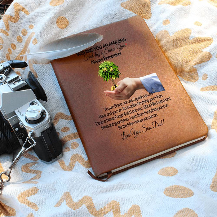 To My Son-Remember You are Beaver You are Capable-Graphic Leather Journal is the Perfect Gift