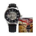 To My Soulmate- Luxury- Men's Patriotic- Openwork Watch