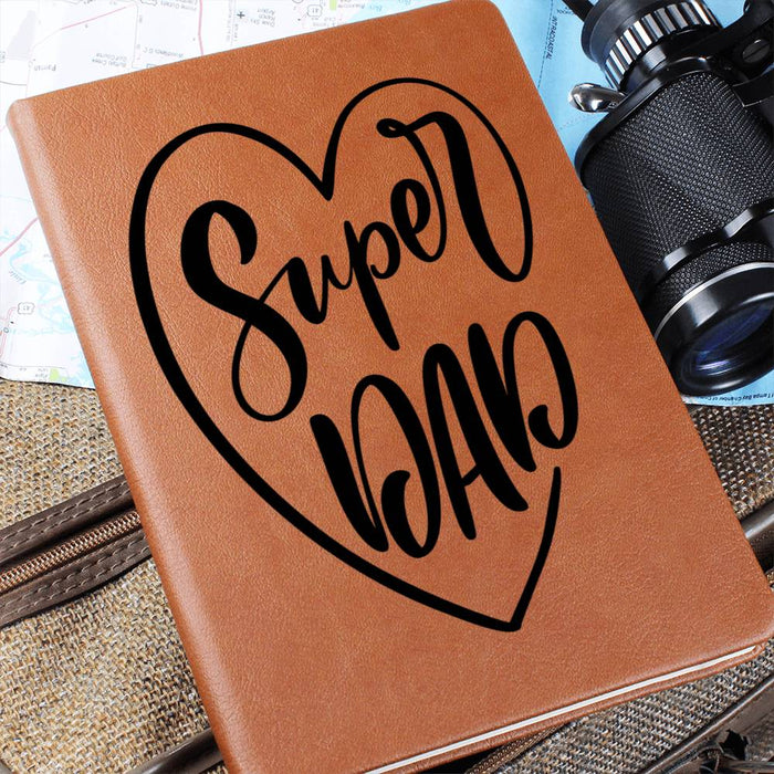To My Super Dad-Graphic Leather Journal❤️