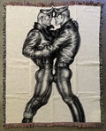 Tom of Finland Leather Man Woven Blanket