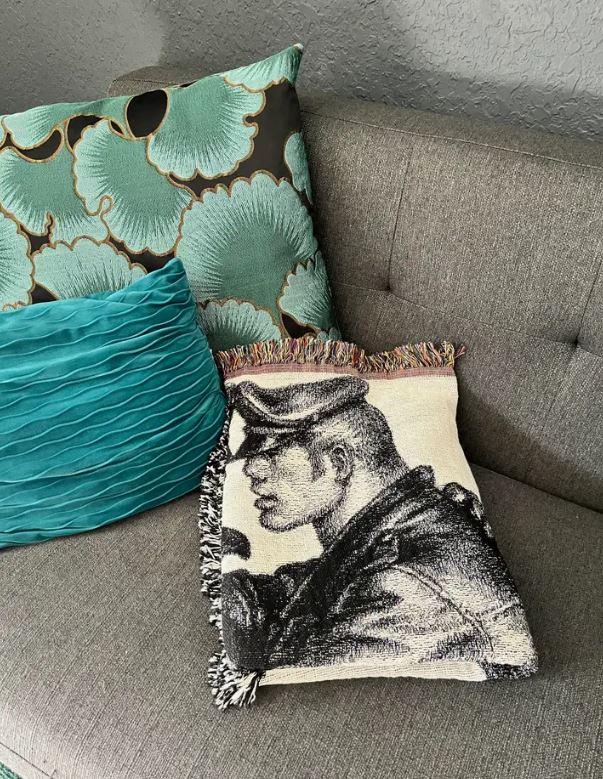 Tom of Finland Leather Man Woven Blanket
