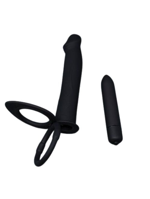 Trophy Boy DP Vibrator & Cock Ring