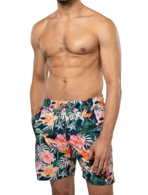 Tropical Print Swim Trunk