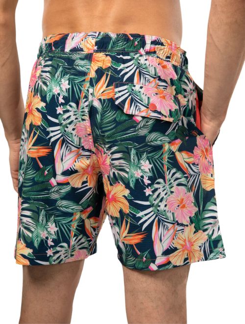 Tropical Print Swim Trunk