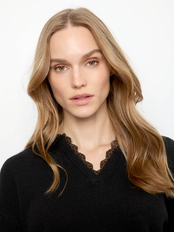 The drop shoulders on this sweater create a relaxed, comfortable fit perfect for everyday wear by Charlie B.