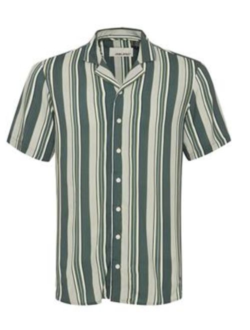 Vertical Stripe Short Sleeve - Green