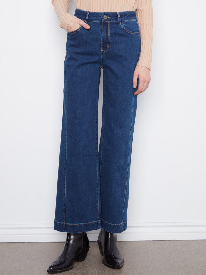 Ankle length denim adds a chic touch to these jeans, making them versatile for any occasion. Designed by Charlie B.